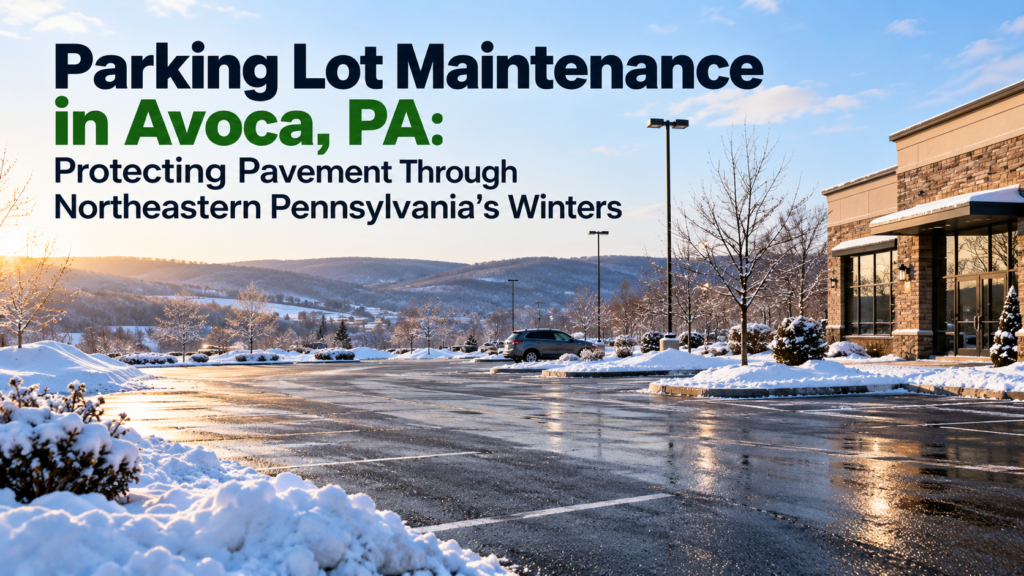 Parking Lot Maintenance in Avoca, PA: Protecting Pavement Through Northeastern Pennsylvania's Winters