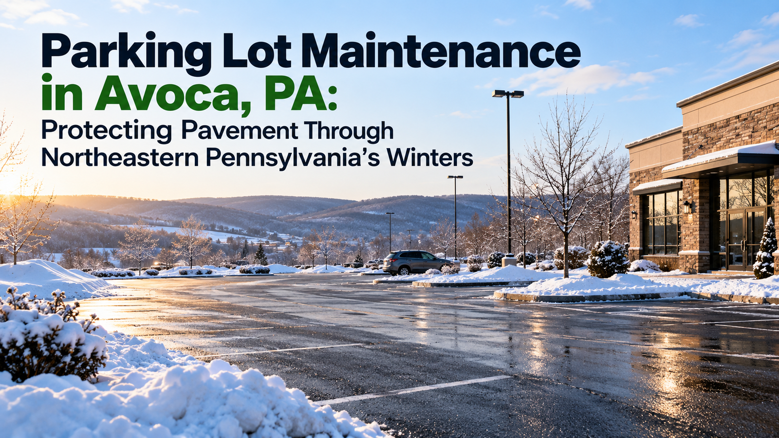 Parking Lot Maintenance in Avoca, PA: Protecting Pavement Through Northeastern Pennsylvania's Winters
